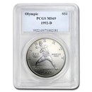 1992-D Olympic Baseball $1 Silver Commem MS-69 PCGS